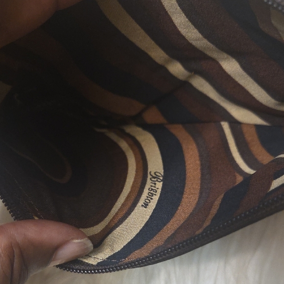 Brighton Textured Black Wristlet with Silver Heart Charm - Picture 2 of 4